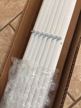Rainhandler Gutter Replacement 3X 5 ft. Self Cleaning Aluminum White