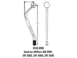 Hurst – Manual Shifter, Master Shift, 3-Speed, Chevy, Ford and Pontiac