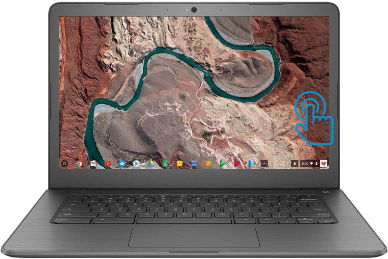 NewHP 14 Touch-Screen Chrome.Book Laptop for Student Business, HD Touch Micro-Edge Display, AMD A4 Processor, 4GB RAM, 32GB Emmc, Chrome OS, 1-Week Basrdis Support, Upto 9.25 Hours Battery Life